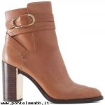 Donna What For Stivaletto in pelle cammello Multicolor Offerte Di Sconto