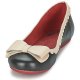 Donna Ballerine Lola Ramona RINNA Nero/Bianco Super Gomma Magazzino Outlet