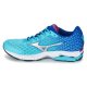 Moda A Buon Mercato Scarpe Sport Mizuno Blu/Argento/Rosa Wave Rider 18 per Donna