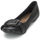 Donna Ballerine Hush puppies FINNLEY CHASTE Nero Trasporto veloce Gomma Sito Offerte