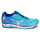 Moda A Buon Mercato Scarpe Sport Mizuno Blu/Argento/Rosa Wave Rider 18 per Donna