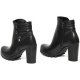 Donna Charme M2000 SCARPE DONNA STIVALETTI TRONCHETTI ZIP PELLE nero Più Bassa Grande Sconto