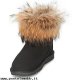 Donna Nome Footwear PASSATI FUR Nero Enorme Discounted