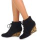 Donna Ravel KINDY Nero/Leopard Moda Online