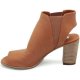 Donna Steve Madden NOBEL bottino aperto COGNAC marrone Negozio Autentica