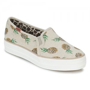 Su Siti Di Shopping Slip On Keds Beige/Giallo Triple Decker Fruity Animals per Donna