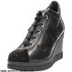 Donna Night & Day 172PTS Sneakers Donna Pelle Nero Nero Grande Sconto