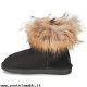 Donna Nome Footwear PASSATI FUR Nero Enorme Discounted