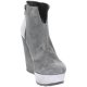 Donna Aldo Castagna BRAKE01 Tronchetto Donna Pelle Grigio Grigio Offerte Di Sconto