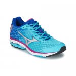 Moda A Buon Mercato Scarpe Sport Mizuno Blu/Argento/Rosa Wave Rider 18 per Donna