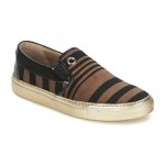 Ufficiale offrire Slip On Sonia Rykiel Nero/Marrone Stripes Velvet per Donna