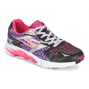 Vendita Di On-Line Scarpe Sport Skechers Nero/Viola/Rosa Go Run Ride 5 per Donna