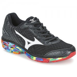 Siti Di Gioco Di Shopping Scarpe Sport Mizuno Nero/Bianco Wave Rider 19 per Donna