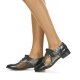 Donna Classiche basse Lollipops YTON DERBY Nero/Bronzo Trasporto veloce Sintetico Alla Moda Di Sconto