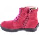 Bambini Naturino Rainstep Scarponcino Bambina Vendemmia Pelle Lacci Zip Campigli rosso Ne Discounted