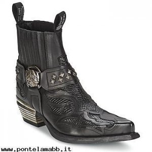 Uomo New Rock PRETO Nero In Vendita