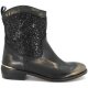 Donna Sergio Romero 10466 bottino GLITTER nero nero Popolare per vendita