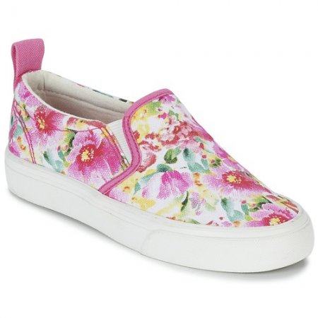 Originale Slip On Ralph Lauren Rosa/Floreale Carlee Twin Gore per Donna