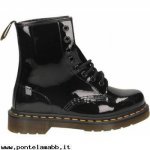 Donna Dr Martens DMS PATENT 8 EYE nero Moda Online