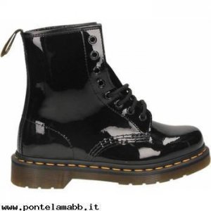 Donna Dr Martens DMS PATENT 8 EYE nero Moda Online