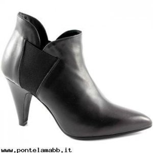 Donna Malù MALù 1215 nero scarpe donna tronchetti stivaletti pelle Nero Popolare per vendita