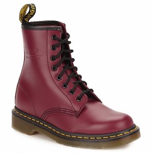 Uomo Dr Martens 1460 Rosso Buoni Negozi Online