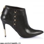 Donna Guess Lona Leather Ankle Boot Nero Punti Vendita