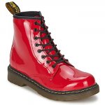 Bambini Dr Martens DELANEY Rosso Negozio Autentica