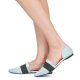 Donna Ballerine Shellys London MOZZA Blu Trasporto veloce Gomma Fashion outlet