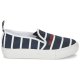 Fine Delle Vendite Slip On Love Moschino Blu/Bianco I Love Stripes per Donna