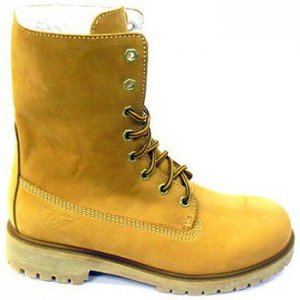 Donna Docksteps POLACCHINO IN NABUK E PELLICCIOTTO Giallo Moda Online