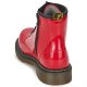 Bambini Dr Martens DELANEY Rosso Negozio Autentica