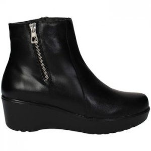 Donna Maria Jaen 1133N Mezzo Stivaletto Donna Pelle Nero Nero Offerte Di Sconto