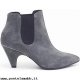 Donna Vic donna, camoscio, grigio, tronchetto beatles tacco alto Acquista ora