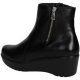 Donna Maria Jaen 1133N Mezzo Stivaletto Donna Pelle Nero Nero Offerte Di Sconto