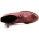 Donna Leonardo Shoes Tronchetti brogue fatti a mano in pelle traforata rosso Ufficia Grande Sconto