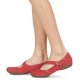 Donna Ballerine Clarks FELICIA PLUM Rosso Gomma Siti Di Liquidazione