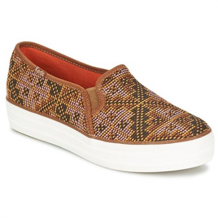 Ottimo prodotto Slip On Keds Marrone Triple Decker Needlepoint per Donna