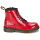 Bambini Dr Martens DELANEY Rosso Negozio Autentica