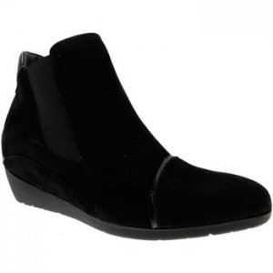 Donna Riposella stivaletto nero camoscio zeppa ancke boot donna nero In Vendita