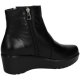 Donna Maria Jaen 1133N Mezzo Stivaletto Donna Pelle Nero Nero Offerte Di Sconto