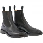 Uomo Trickers mod Henry Black Box Calf Elastic Dainite Sole Polacchino Beatle nero Boutique In Vendita