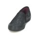 Originale Slip On Keds Nero Double Decker Metallic Dusted Pony per Donna