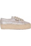 Superga SNEAKERS 2790 IN LINO METALIZZATO 40MM Uomo Beige Siti Shoping In Linea