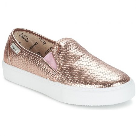 Moda A Buon Mercato Slip On Victoria Oro Slip On Tej Trenza Metaliza per Donna