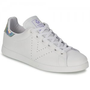 Nuovo Stile Sneakers Victoria Bianco/Argento Deportivo Basket Piel per Donna