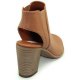 Donna Steve Madden NOBEL bottino aperto COGNAC marrone Negozio Autentica