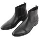 Uomo Pierre Cardin Pelle Stivali Hamu nero Grande Sconto