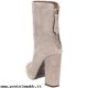 Donna Guess FL4ZOASUE10 Tronchetto Donna Alcantara Taupe Grigio Articoli In Saldo Marchio Di Vendita