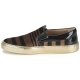 Ufficiale offrire Slip On Sonia Rykiel Nero/Marrone Stripes Velvet per Donna